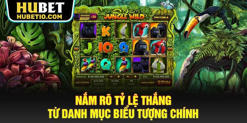 Nắm rõ tỷ lệ thắng từ danh mục biểu tượng chính